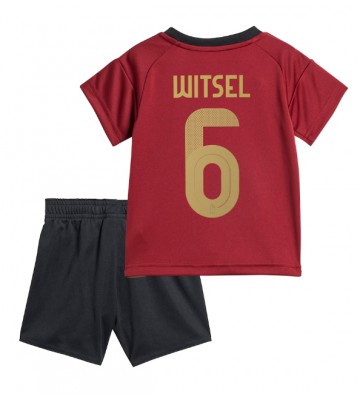 Belgien Axel Witsel #6 Replika Babytøj Hjemmebanesæt Børn EM 2024 Kortærmet (+ Korte bukser)